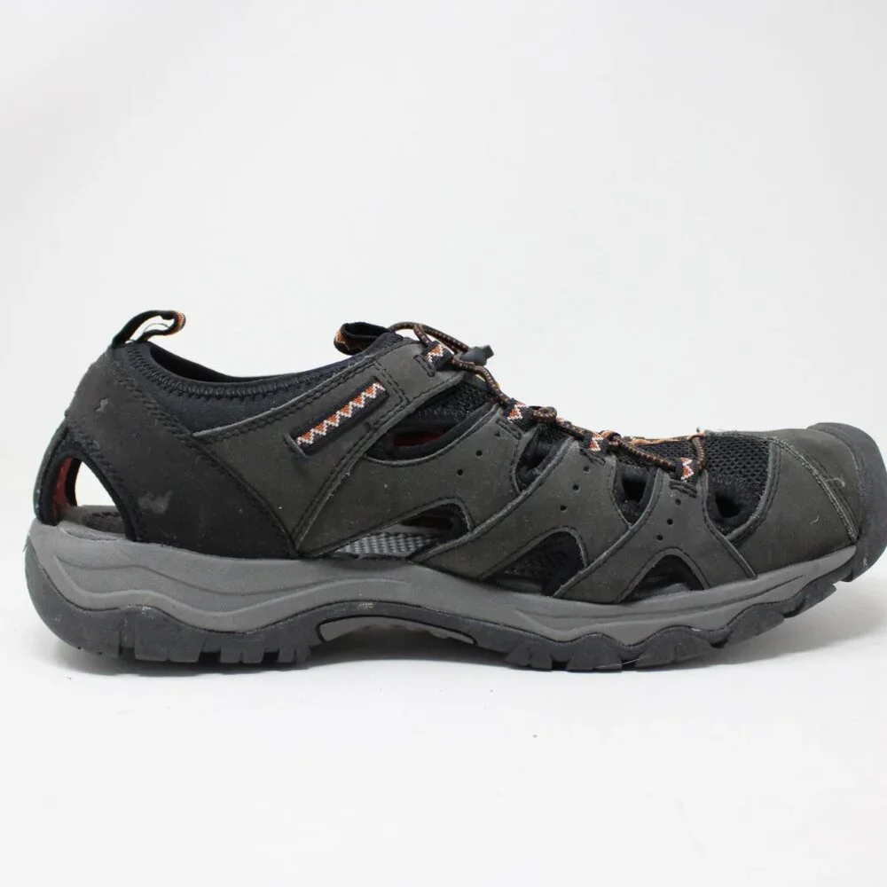 Eddie Bauer Carl Sandals NWT‎ Mens 13 Black Hiking Outdoor Adjustable Closed Toe